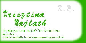 krisztina majlath business card